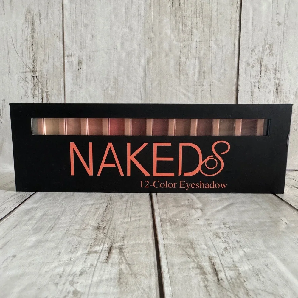 NakedS Stereo Depth Shaped 12-Color Eyeshadow Palette Warm Neutrals 8612-1